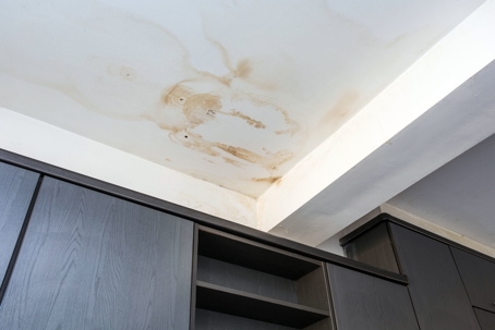 water leaking through ceiling