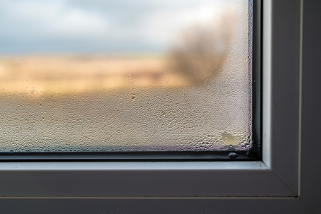 condensation forming on inside of window