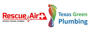 Rescued Air and Texas Green Plumbing Logo